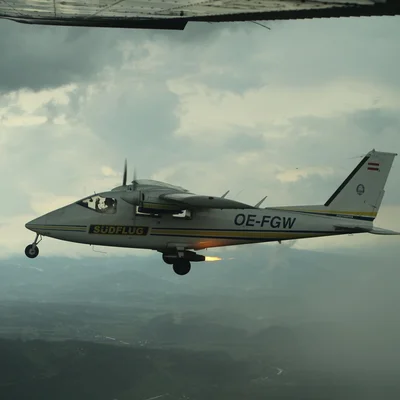 Ein Flugzeug 