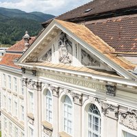 Hauptgebäude der Montanuniversität Leoben.