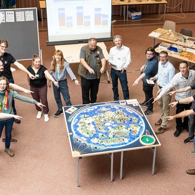 Teilnehmende des Klimaspiels der Montanuni Leoben.